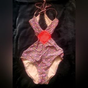 Xhiliration One piece bathing suit